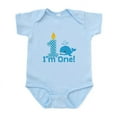 thumbnail image 1 of CafePress - First Birthday Whale Body Suit - Baby Light Bodysuit, Size Newborn - 24 Months, 1 of 4