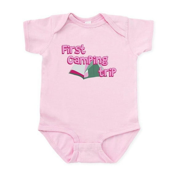 CafePress - First Camping Trip Infant Bodysuit - Baby Light Bodysuit, Size Newborn - 24 Months