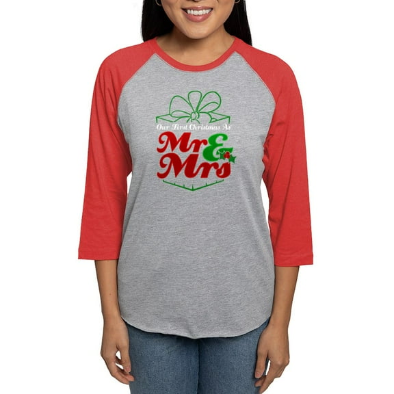 CafePress - First Christmas As Mr. &Amp; M Long Sleeve T Shirt - Womens Baseball Tee