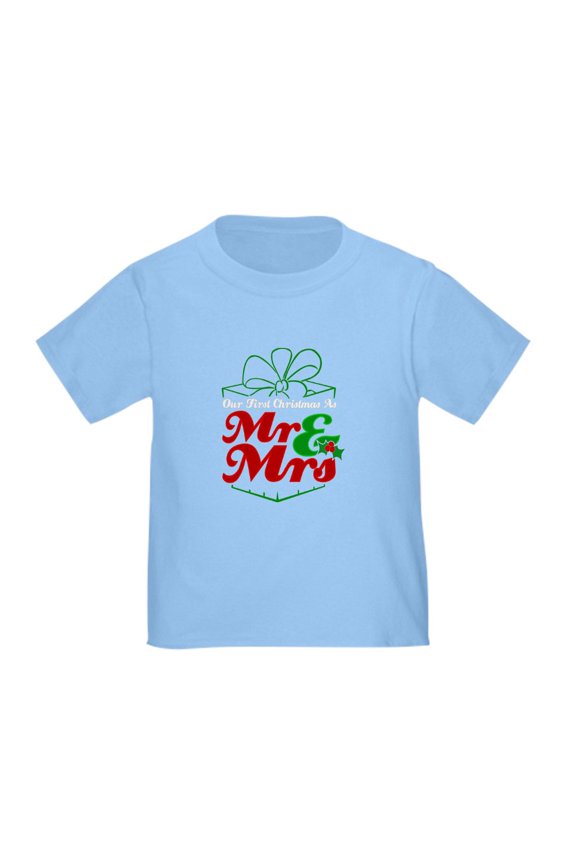 - First Christmas As Mr. &Amp; Mrs. Newlywed T Shirt - Cute Toddler T-Shirt, 100% Cotton