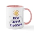 thumbnail image 1 of CafePress - First Day Of Pre School Mug - 11 oz Ceramic Mug - Novelty Coffee Tea Cup, 1 of 4