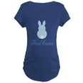 thumbnail image 1 of CafePress - First Easter Blue Bunny Maternity T Shirt - Maternity Dark T-Shirt, 1 of 3