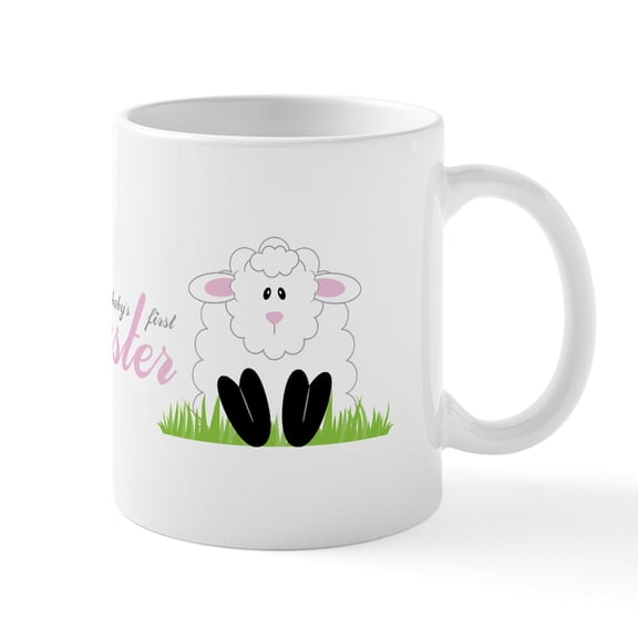 CafePress - First Easter Lamb Mugs - 11 oz Ceramic Mug - Novelty Coffee Tea Cup