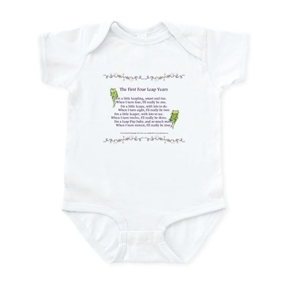 CafePress - First Four Leap Years Infant Bodysuit - Baby Light Bodysuit, Size Newborn - 24 Months