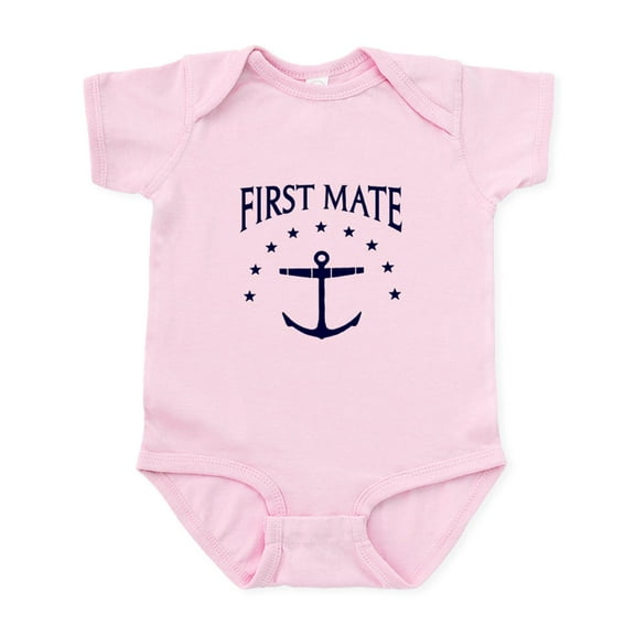 CafePress - First Mate Body Suit - Baby Light Bodysuit, Size Newborn - 24 Months