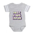 thumbnail image 1 of CafePress - First Steps Taken - Cute Infant Baby Football Bodysuit, 1 of 3