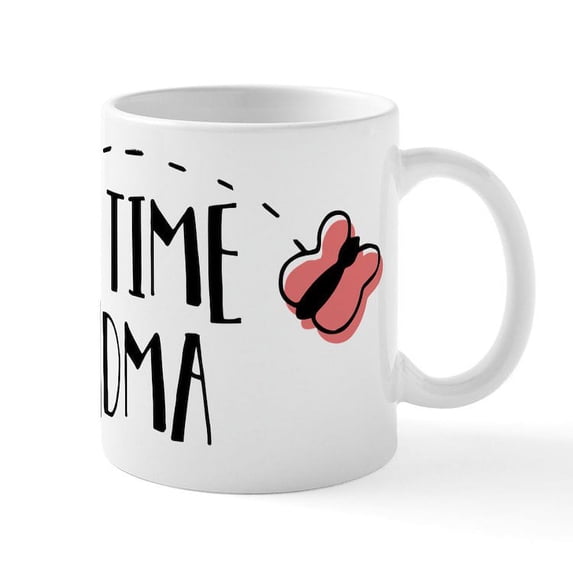 CafePress - First Time Grandma - 11 oz Ceramic Mug - Novelty Coffee Tea Cup