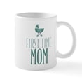 thumbnail image 1 of CafePress - First Time Mom Blue Mug - 11 oz Ceramic Mug - Novelty Coffee Tea Cup, 1 of 4