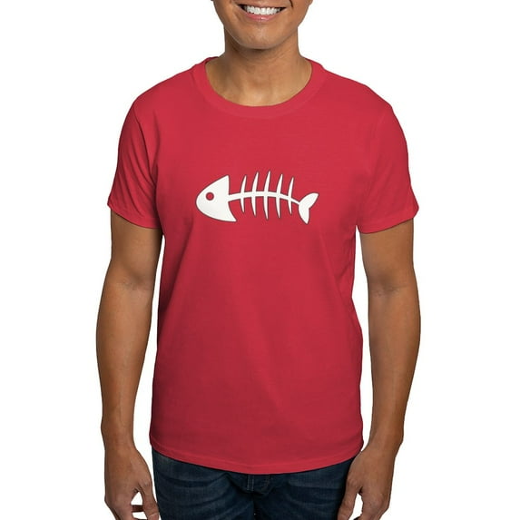 CafePress - Fish Bones T Shirt - Men's Classic Graphic Cotton T-Shirt