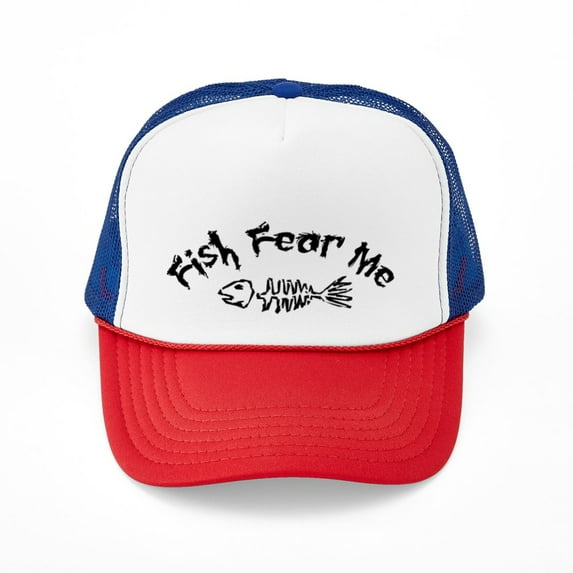 CafePress - Fish Fear Me - Adjustable Unisex Printed Trucker Hat with Mesh Back