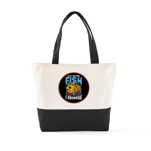 CafePress - Fish Lover Aquarist - Two Tone, 100% Cotton, Zipper Tote Bag