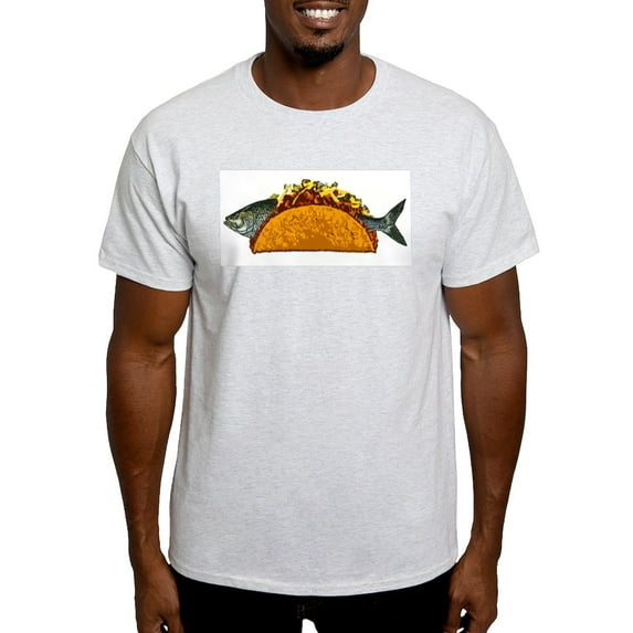 CafePress - Fish Taco Light T Shirt - Men's Classic Graphic T-Shirt