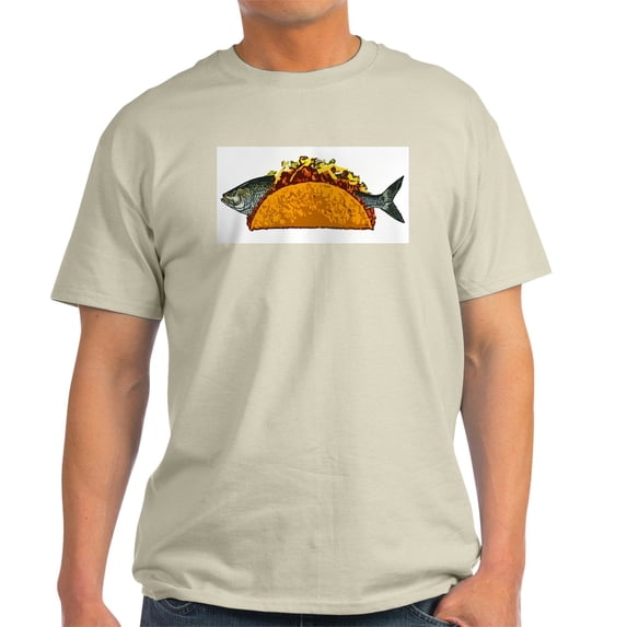 CafePress - Fish Taco Light T Shirt - Men's Classic Graphic T-Shirt
