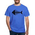 thumbnail image 1 of CafePress - Fishbone Skeleton Dark T Shirt - Men's Classic Graphic Cotton T-Shirt, 1 of 4