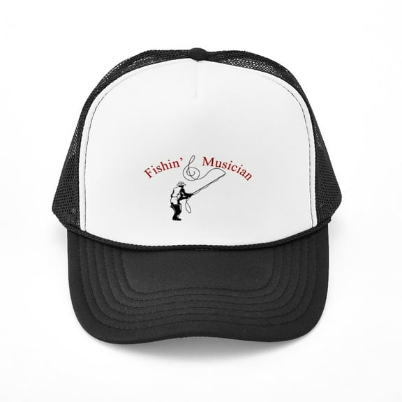 CafePress - Fishin Musician - Adjustable Unisex Printed Trucker Hat with Mesh Back