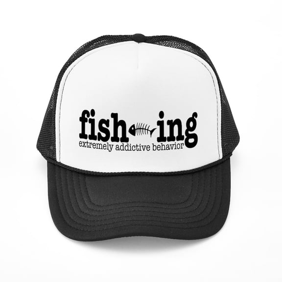 CafePress - Fishing - Adjustable Unisex Printed Trucker Hat with Mesh Back
