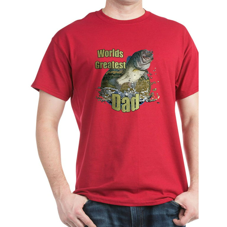 CafePress - Fishing Dad T Shirt - 100% Cotton T-Shirt