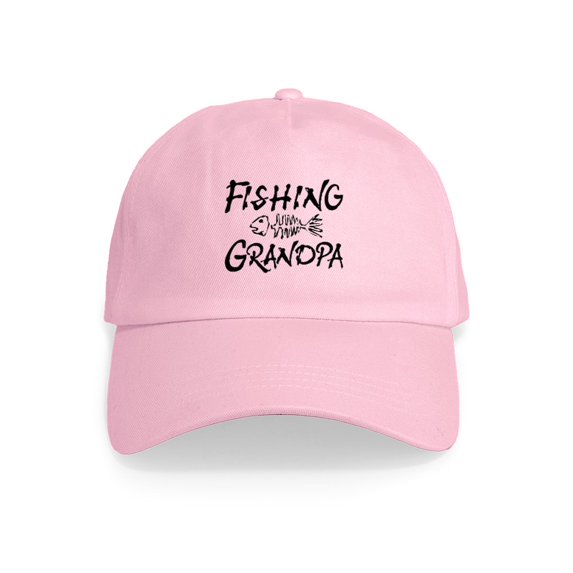 CafePress - Fishing Grandpa Cap - Adjustable 100% Brushed Unisex Casual Cotton Baseball Cap, Beige, 1