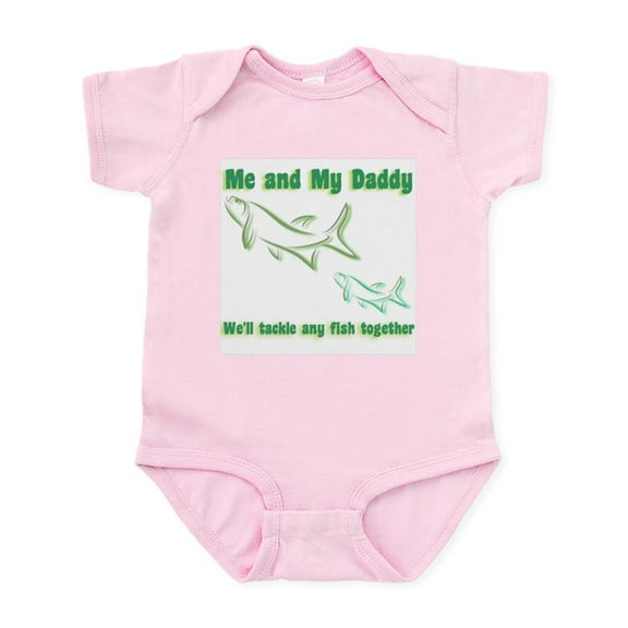 CafePress - Fishing Infant Bodysuit - Baby Light Bodysuit, Size Newborn - 24 Months