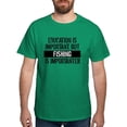 thumbnail image 1 of CafePress - Fishing Is Importanter T Shirt - Men's Classic Graphic Cotton T-Shirt, 1 of 4