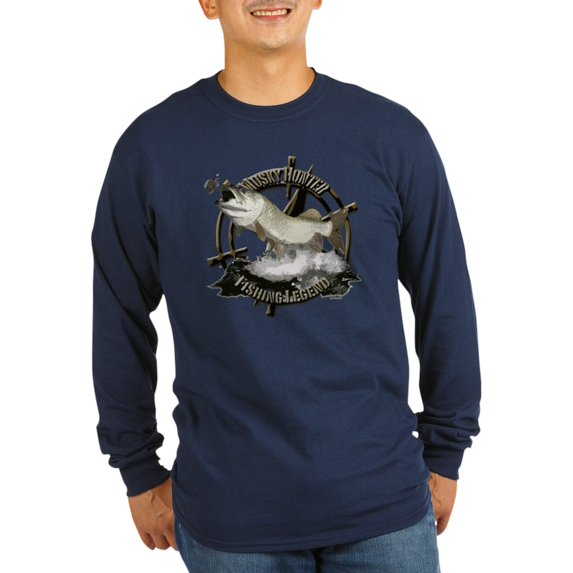 CafePress - Fishing Legend Long Sleeve Dark T Shirt - Long Sleeve Dark T-Shirt