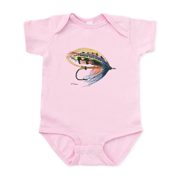 CafePress - Fishing Lure Art Infant Bodysuit - Baby Light Bodysuit, Size Newborn - 24 Months