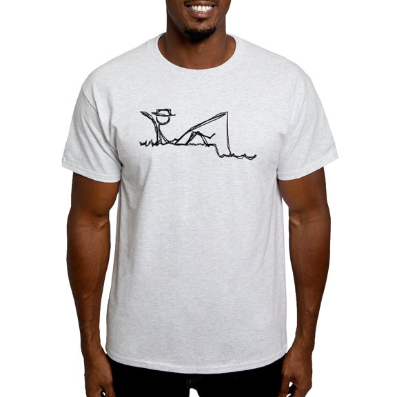 CafePress - Fishing Stick T Shirt - Light T-Shirt - CP