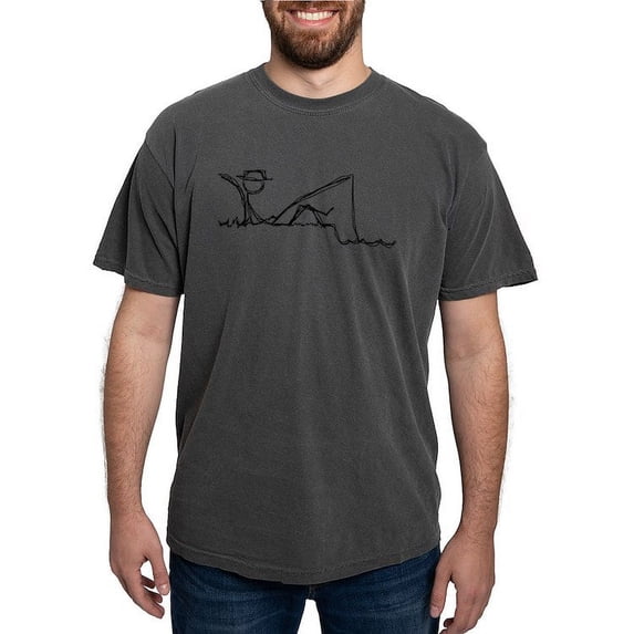 CafePress - Fishing Stick T Shirt - Mens Comfort Colors Shirt