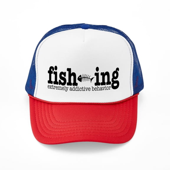 CafePress - Fishing - Adjustable Unisex Printed Trucker Hat with Mesh Back
