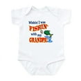 thumbnail image 1 of CafePress - Fishing With Grandpa Infant Bodysuit - Baby Light Bodysuit, Size Newborn - 24 Months, 1 of 4