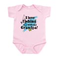 thumbnail image 1 of CafePress - Fishing With Grandpa Infant Bodysuit - Baby Light Bodysuit, Size Newborn - 24 Months, 1 of 4