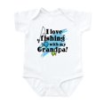 thumbnail image 1 of CafePress - Fishing With Grandpa Infant Bodysuit - Baby Light Bodysuit, Size Newborn - 24 Months, 1 of 4