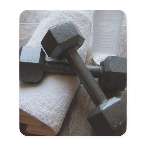 CafePress - Fitness Gym Dumbells Mousepad - Non-slip Rubber Mousepad, Gaming Mouse Pad