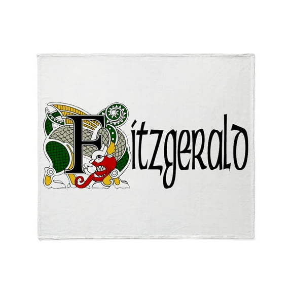 CafePress - Fitzgerald Celtic Dragon Throw Blanket - Soft Fleece Throw Blanket, 50"x60" for All Ages