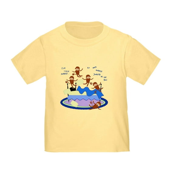 CafePress - Five Little Monkeys... Toddler T Shirt - Cute Toddler T-Shirt, 100% Cotton