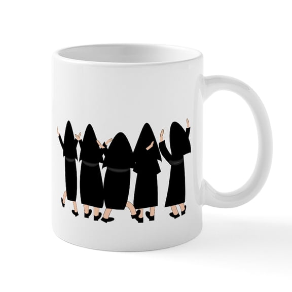 CafePress - Five Nuns - 11 oz Ceramic Mug - Novelty Coffee Tea Cup