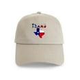 thumbnail image 1 of CafePress - Flag Map With Texas Cap - Adjustable 100% Brushed Unisex Casual Cotton Baseball Cap, Beige, 1, 1 of 2
