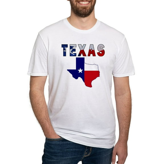 CafePress - Flag Map With Texas Fitted T Shirt - Fitted T-Shirt, Vintage Fit Soft Cotton Tee