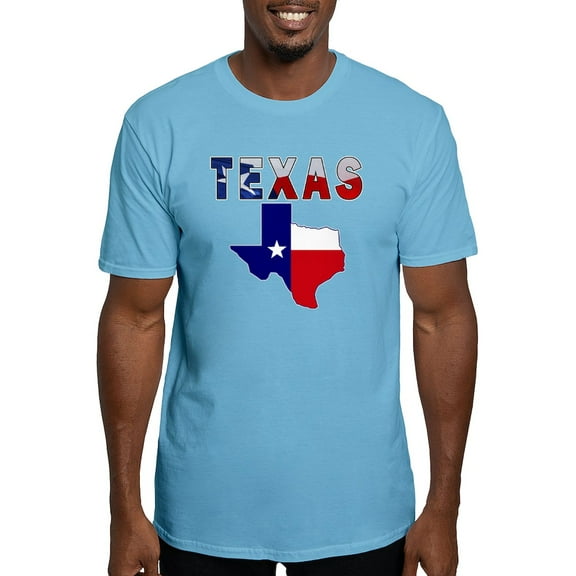 CafePress - Flag Map With Texas Fitted T Shirt - Fitted T-Shirt, Vintage Fit Soft Cotton Tee
