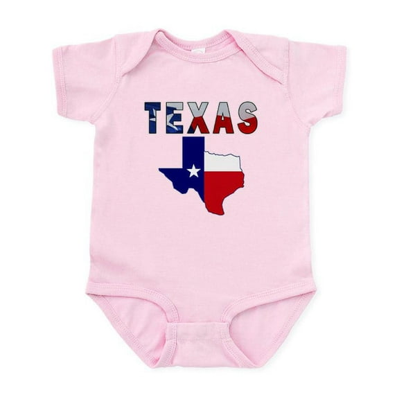CafePress - Flag Map With Texas Infant Bodysuit - Baby Light Bodysuit, Size Newborn - 24 Months