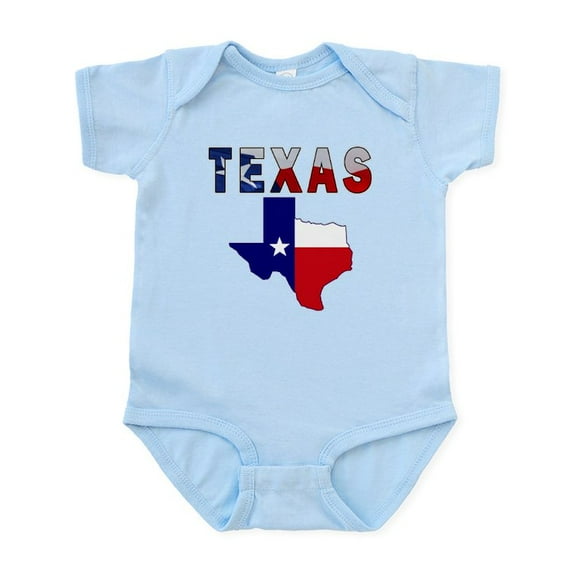 CafePress - Flag Map With Texas Infant Bodysuit - Baby Light Bodysuit, Size Newborn - 24 Months