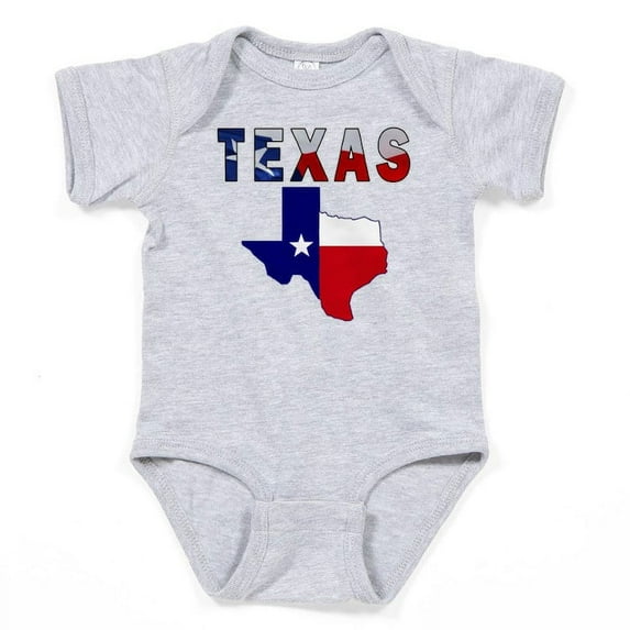 CafePress - Flag Map With Texas Infant Bodysuit - Cute Infant Bodysuit Baby Romper - Size Newborn - 24 Months