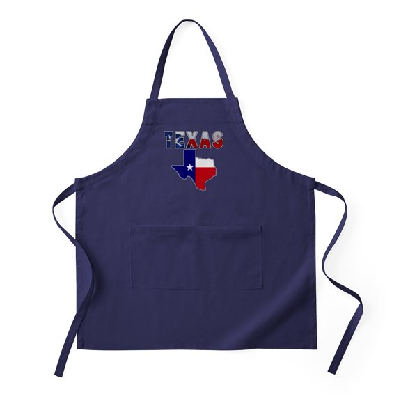 CafePress - Flag Map With Texas - Kitchen Apron with Pockets, Grilling Apron, Baking Apron