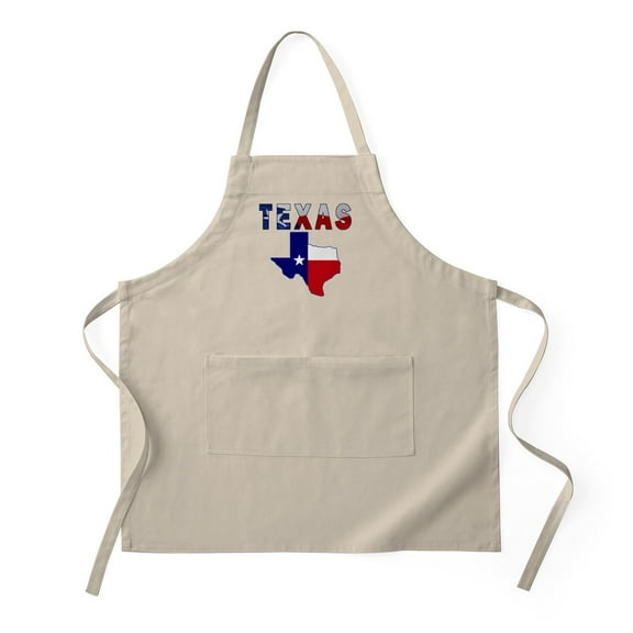 CafePress - Flag Map With Texas - Kitchen Apron with Pockets, Grilling Apron, Baking Apron