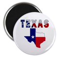 thumbnail image 1 of CafePress - Flag Map With Texas Magnet - 2.25" Round Magnet, Refrigerator Magnet, Button Magnet Style, 1 of 3