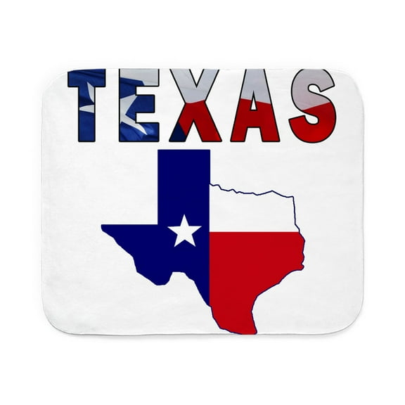 CafePress - Flag Map With Texas - Sherpa Fleece Throw Blanket 60" x 50"