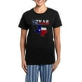 thumbnail image 1 of CafePress - Flag Map With Texas Women's Dark Pajamas - Women's Short Sleeve Print T-Shirt and Pants Dark Cotton Pajama Set, 1 of 7