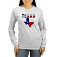 thumbnail image 1 of CafePress - Flag Map With Texas Women's Long Sleeve T Shirt - Women's Long Sleeve Graphic Casual T-Shirt, 1 of 4