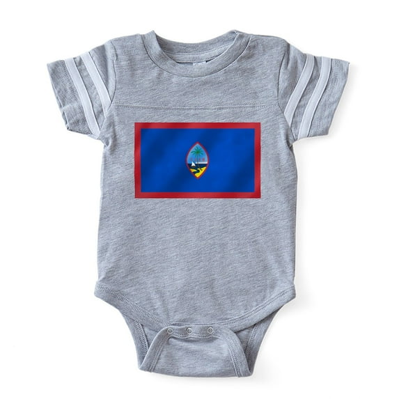 CafePress - Flag Of Guam - Cute Infant Baby Football Bodysuit