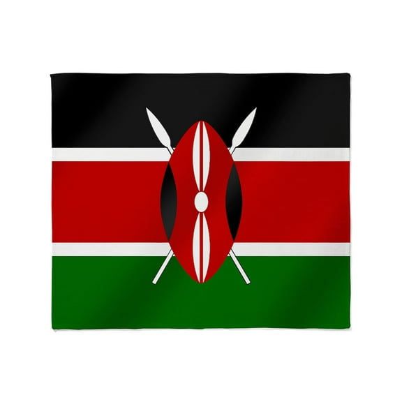 CafePress - Flag Of Kenya Throw Blanket - Soft Fleece Throw Blanket, 50"x60" for All Ages